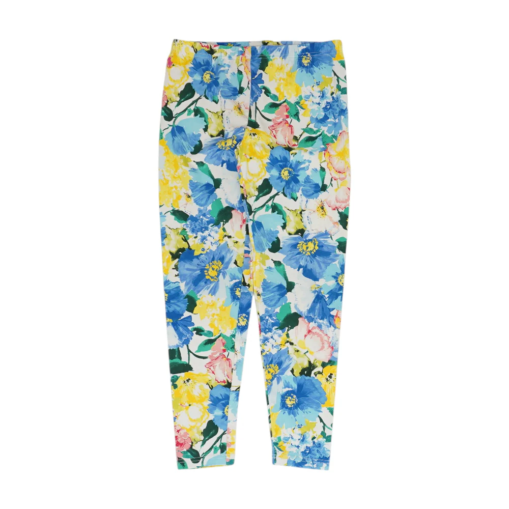 White Floral Fashion Leggings