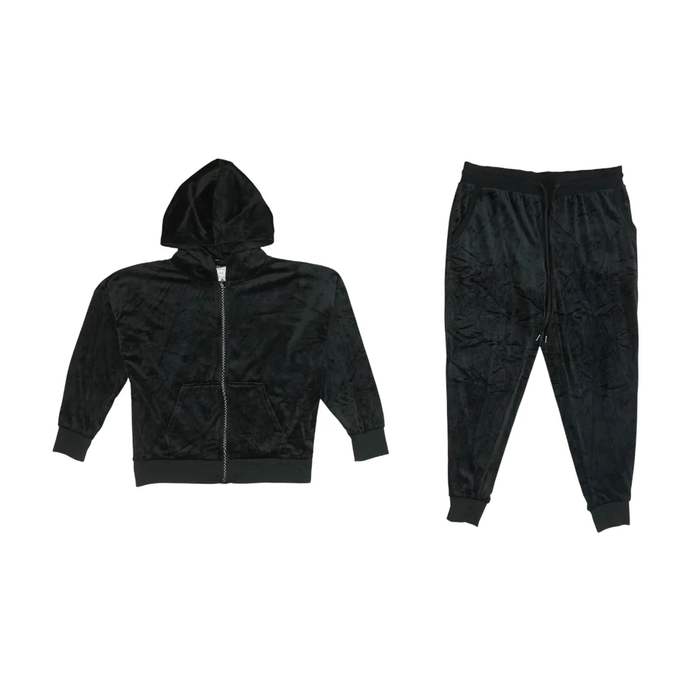 Black Solid Pant Suit