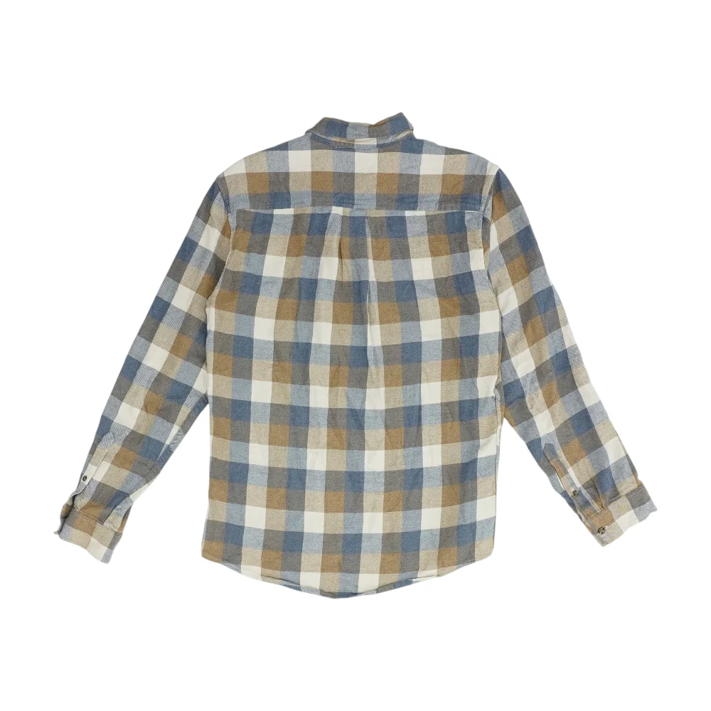 Tan Check Flannel Button Down - Image 2