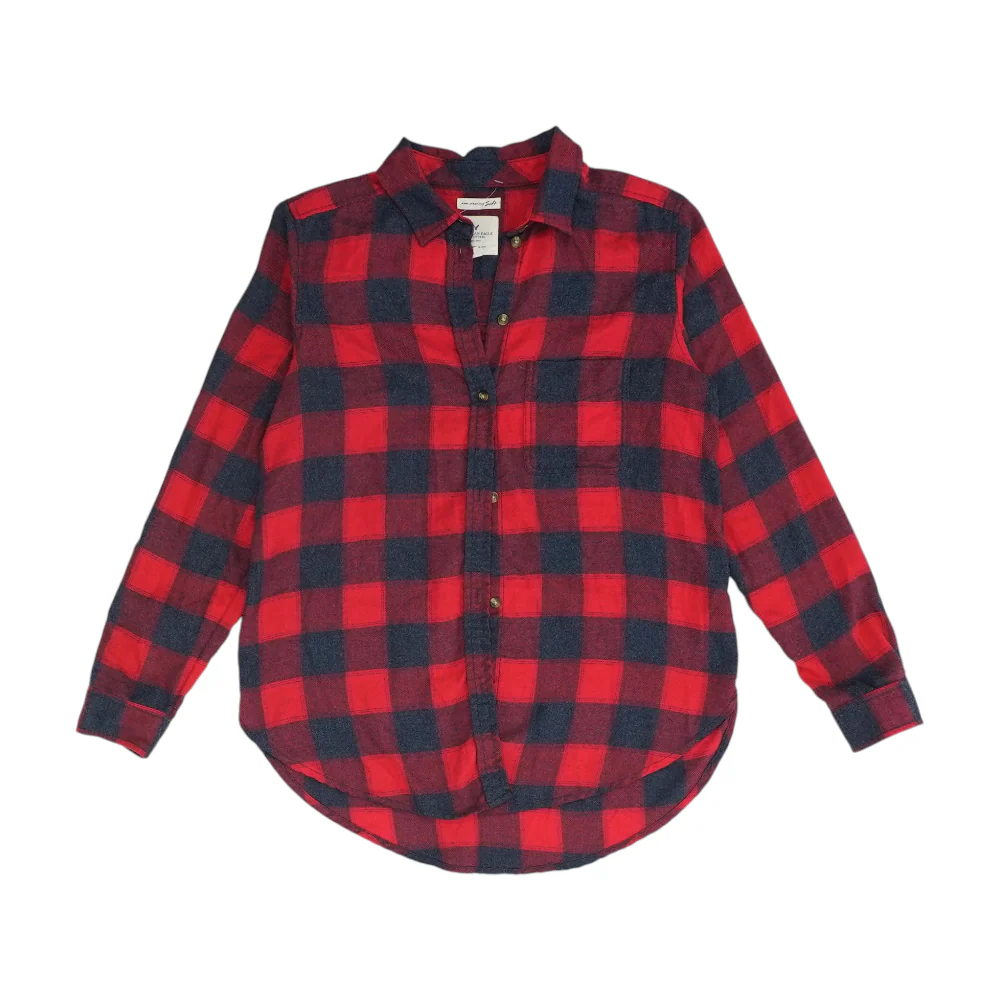 Red Check Flannel Button Down