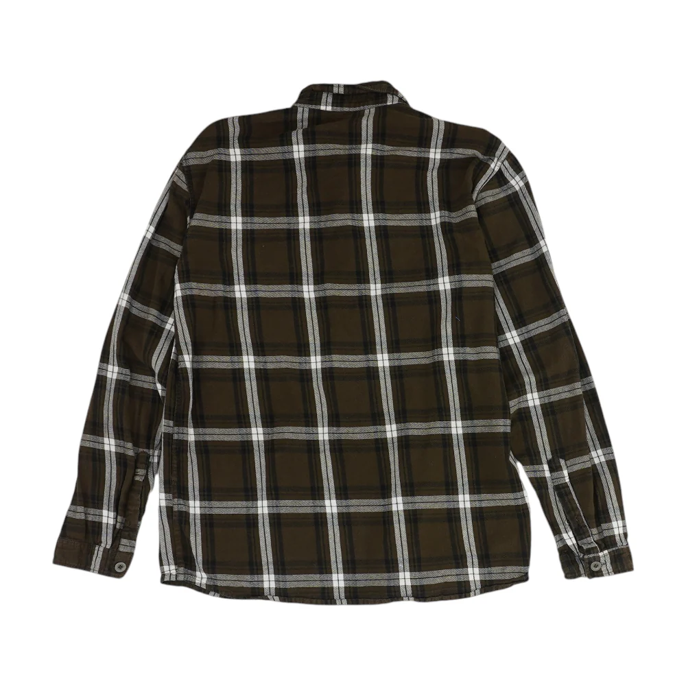 Brown Plaid Flannel Button Down - Image 2