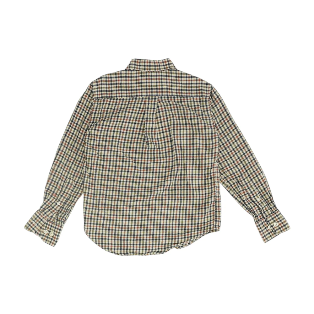 Tan Check Flannel Button Down - Image 2