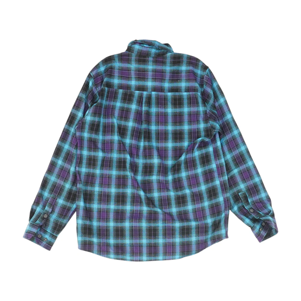 Blue Plaid Flannel Button Down - Image 2