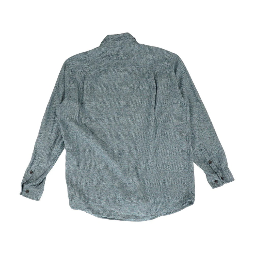 Blue Tall Solid Flannel Button Down - Image 2