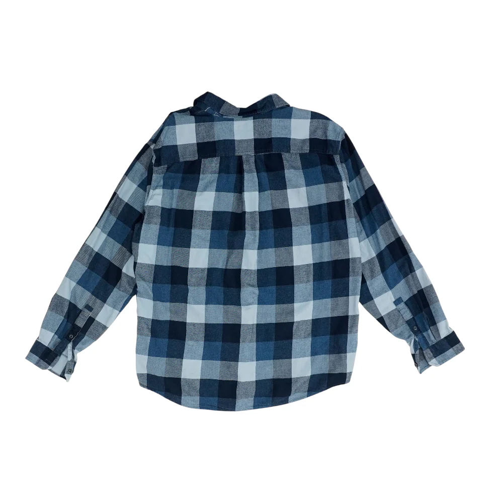 Blue Check Flannel Button Down - Image 2