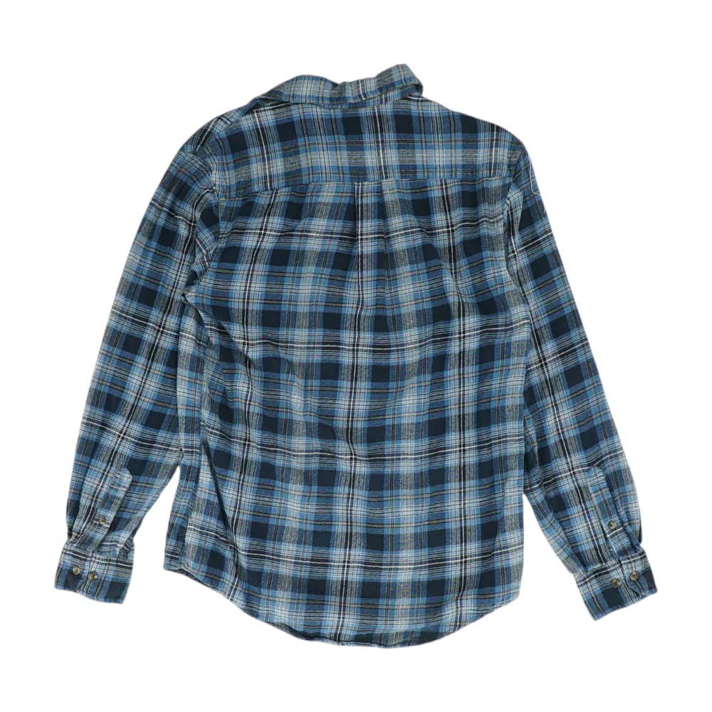 Blue Plaid Flannel Button Down - Image 2