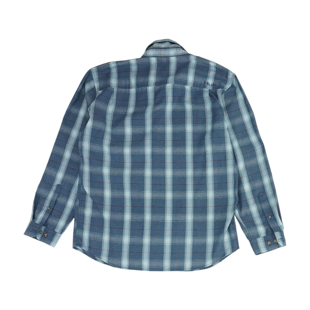 Blue Plaid Flannel Button Down - Image 2
