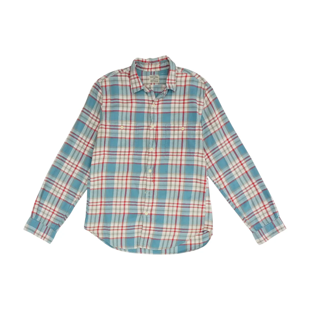 Multi Plaid Flannel Button Down