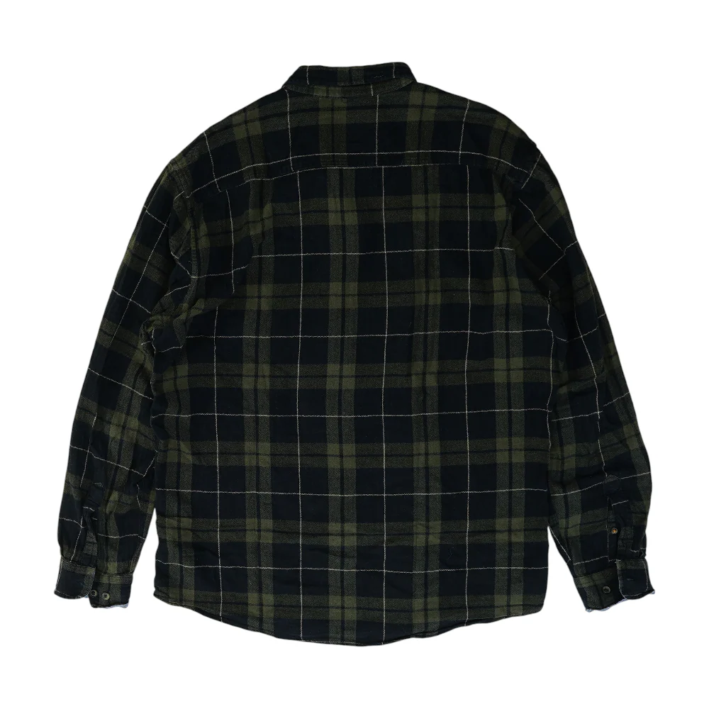 Green Plaid Flannel Button Down - Image 2
