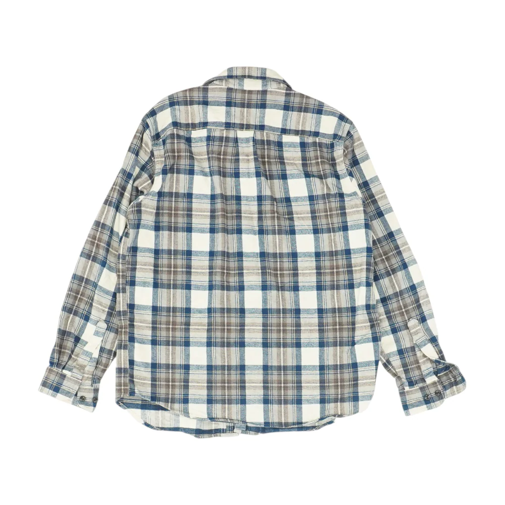Blue Plaid Flannel Button Down - Image 2