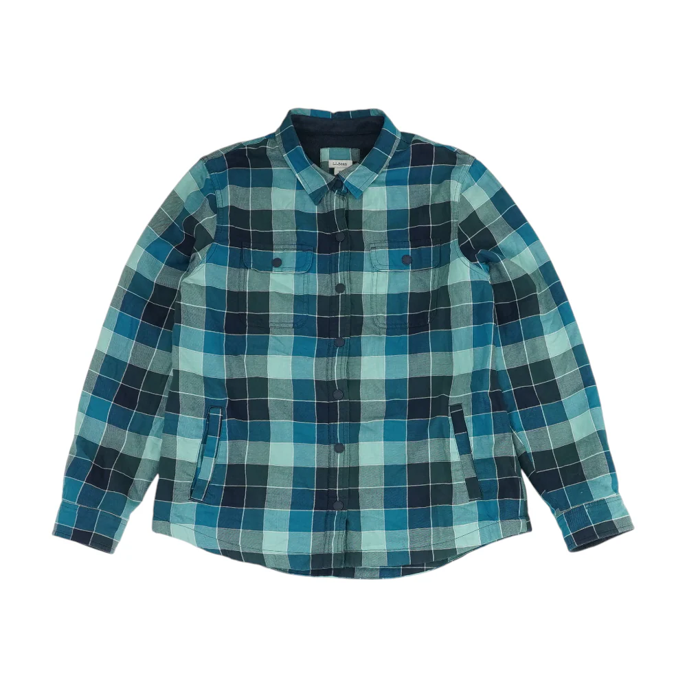 Blue Check Flannel Button Down