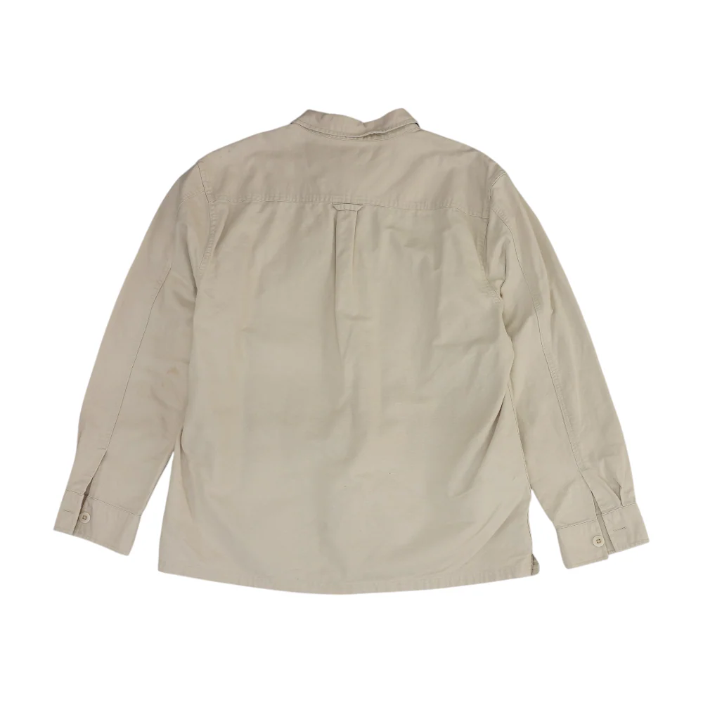 Tan Solid Flannel Button Down - Image 2