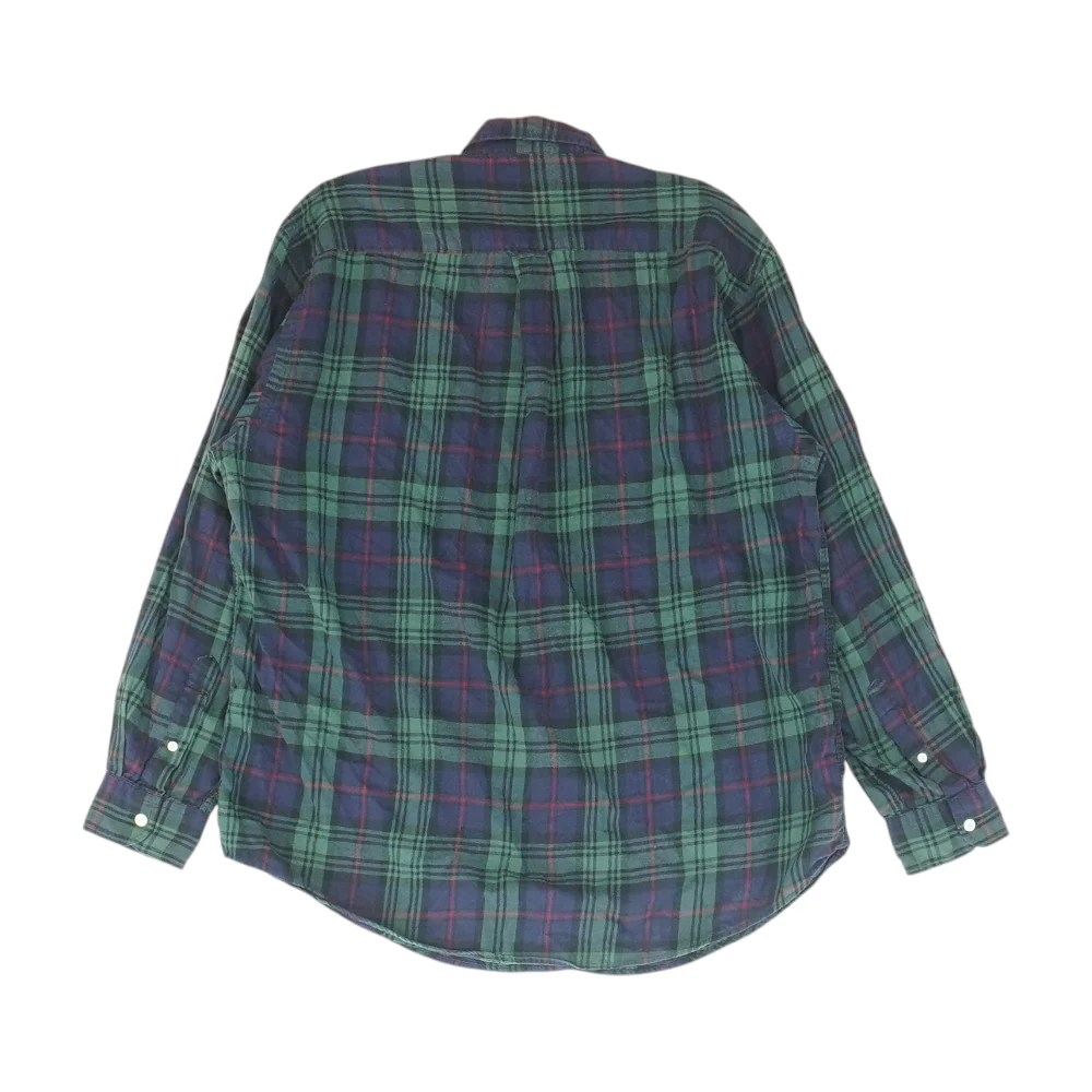 Green Plaid Long Sleeve Button Down - Image 2