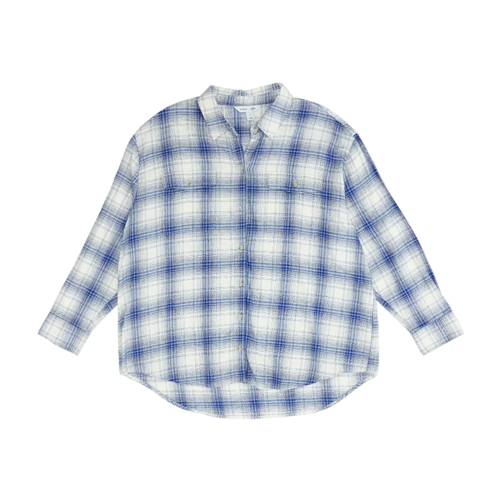 Blue Plaid Flannel Button Down