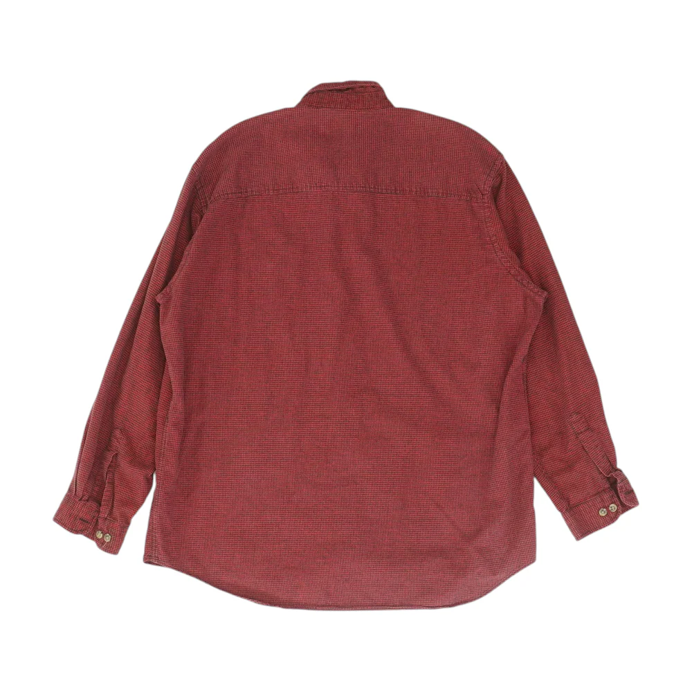 Red Houndstooth Flannel Button Down - Image 2