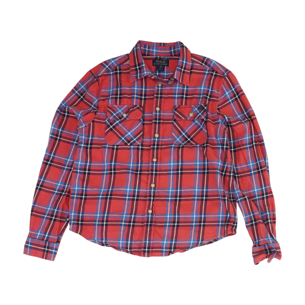 Red Plaid Flannel Button Down