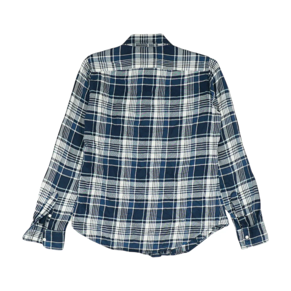 Blue Plaid Flannel Button Down - Image 2