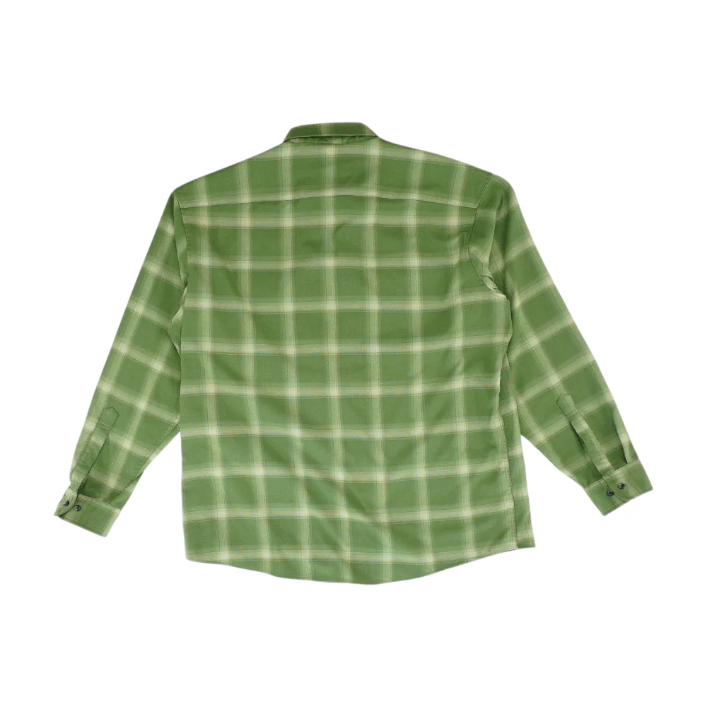 Green Plaid Flannel Button Down - Image 2