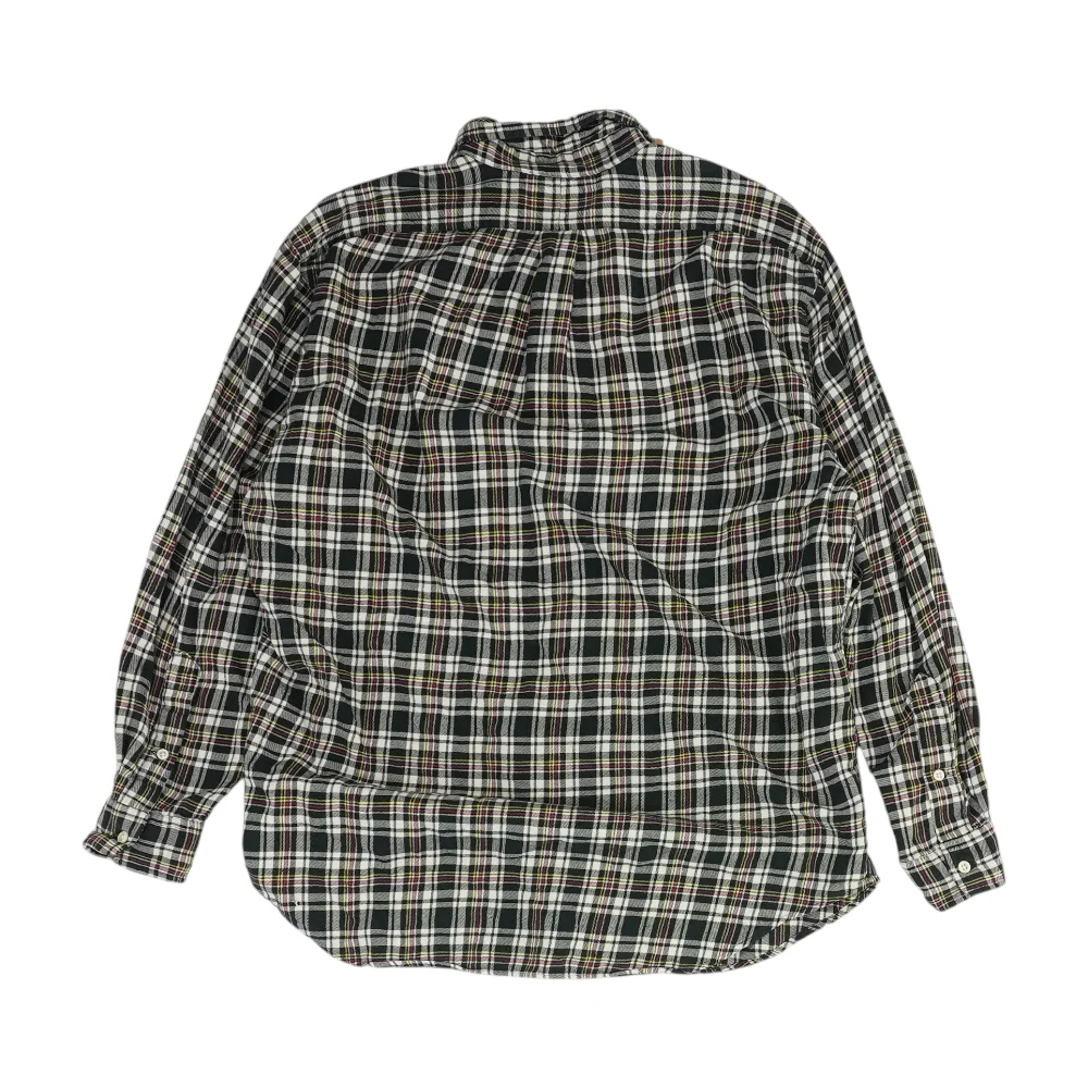 Black Plaid Flannel Button Down - Image 2