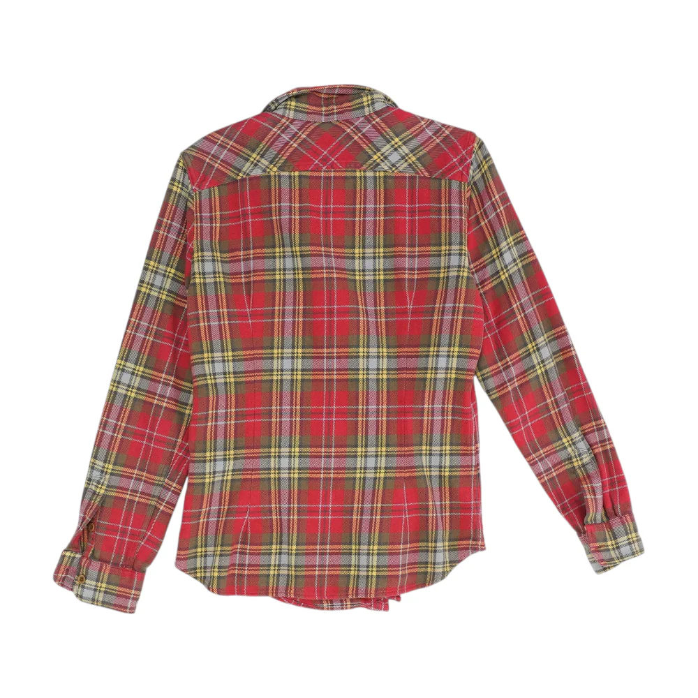Red Plaid Flannel Button Down - Image 2