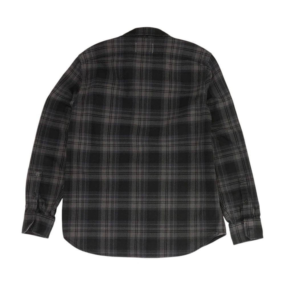 Charcoal Plaid Flannel Button Down - Image 2