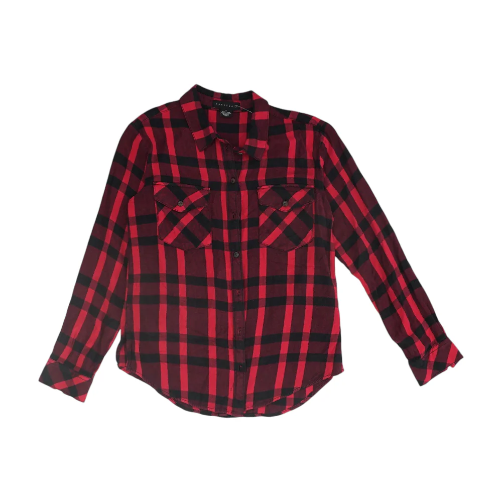 Red Check Flannel Button Down