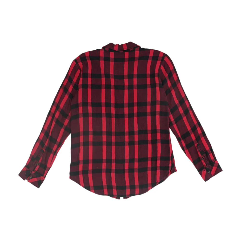 Red Check Flannel Button Down - Image 2