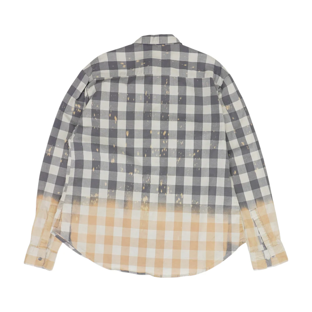 Gray Check Flannel Button Down - Image 2