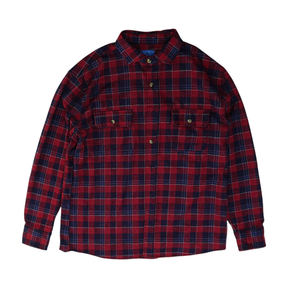 Red Plaid Flannel Button Down