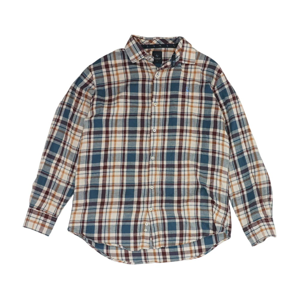 Multi Plaid Flannel Button Down
