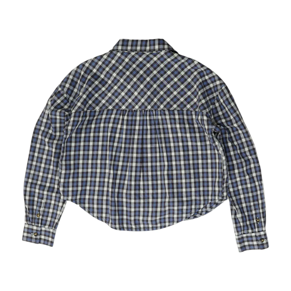 Blue Plaid Flannel Button Down - Image 2