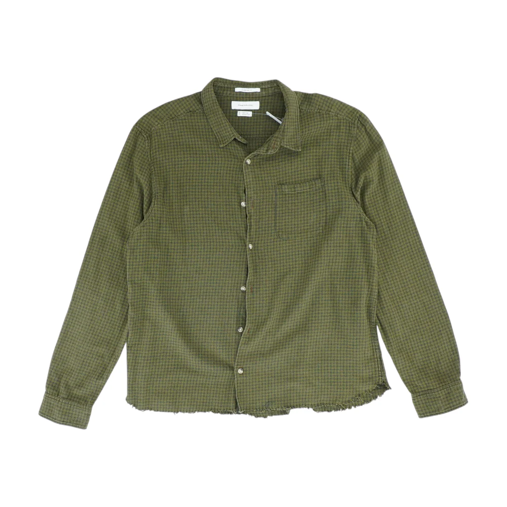 Green Plaid Flannel Button Down