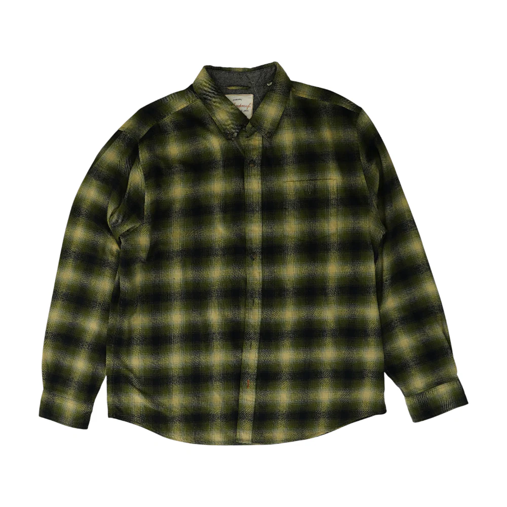 Green Plaid Flannel Button Down