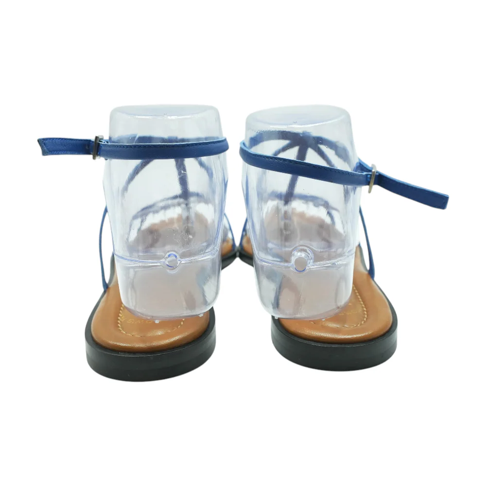 Blue Flat Sandals - Image 2