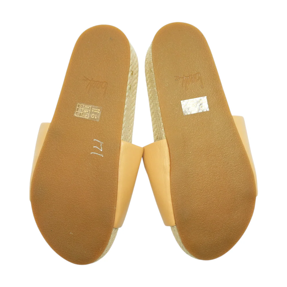Tan Flat Sandals - Image 3