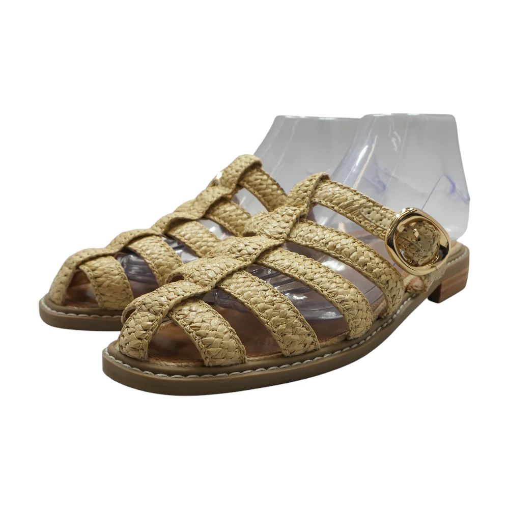 Tan Flat Sandals