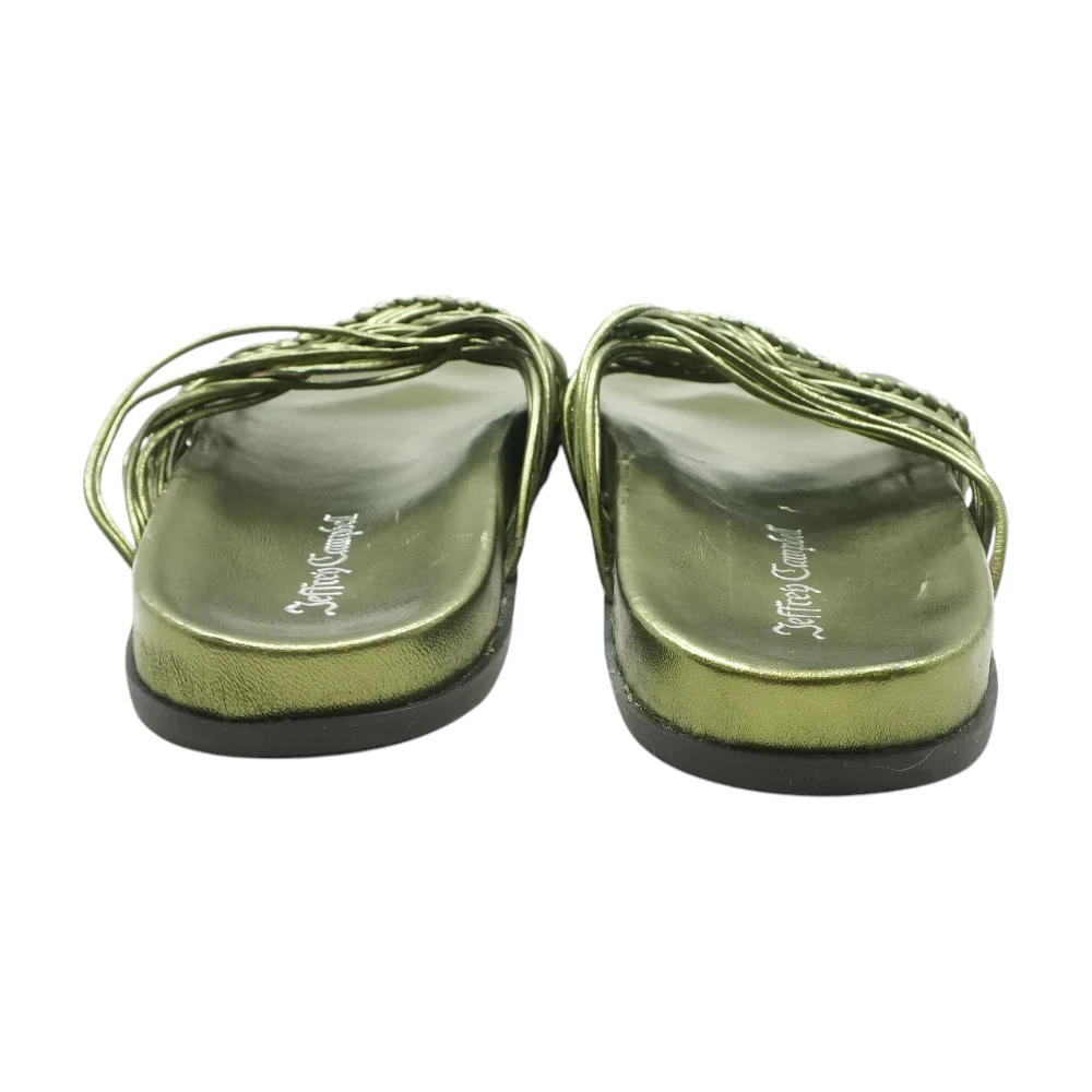 Green Flat Sandals - Image 2