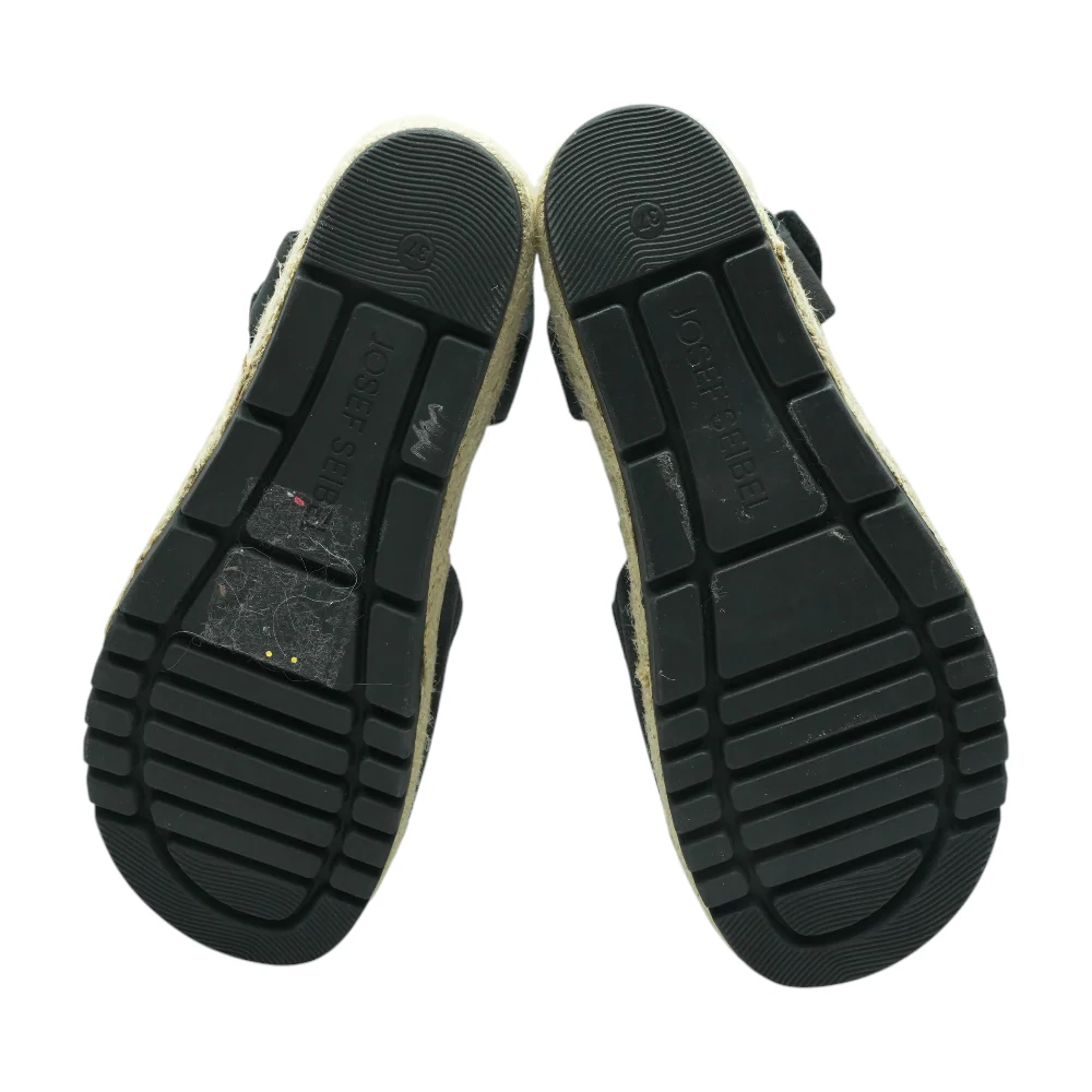 Black Flat Sandals - Image 3