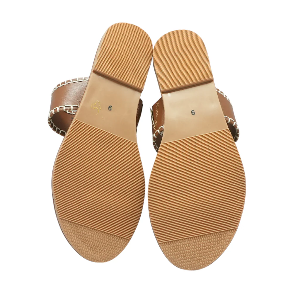 Brown Flat Sandals - Image 3
