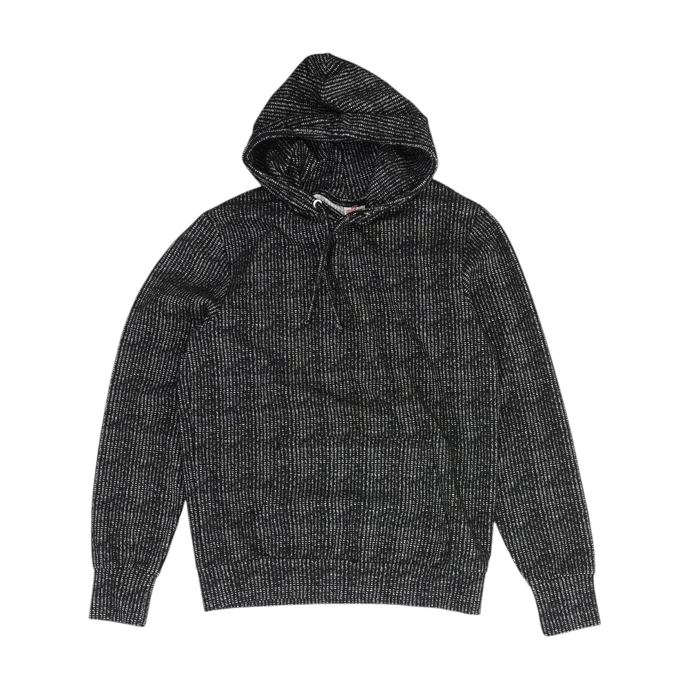 Black Striped Hoodie Pullover