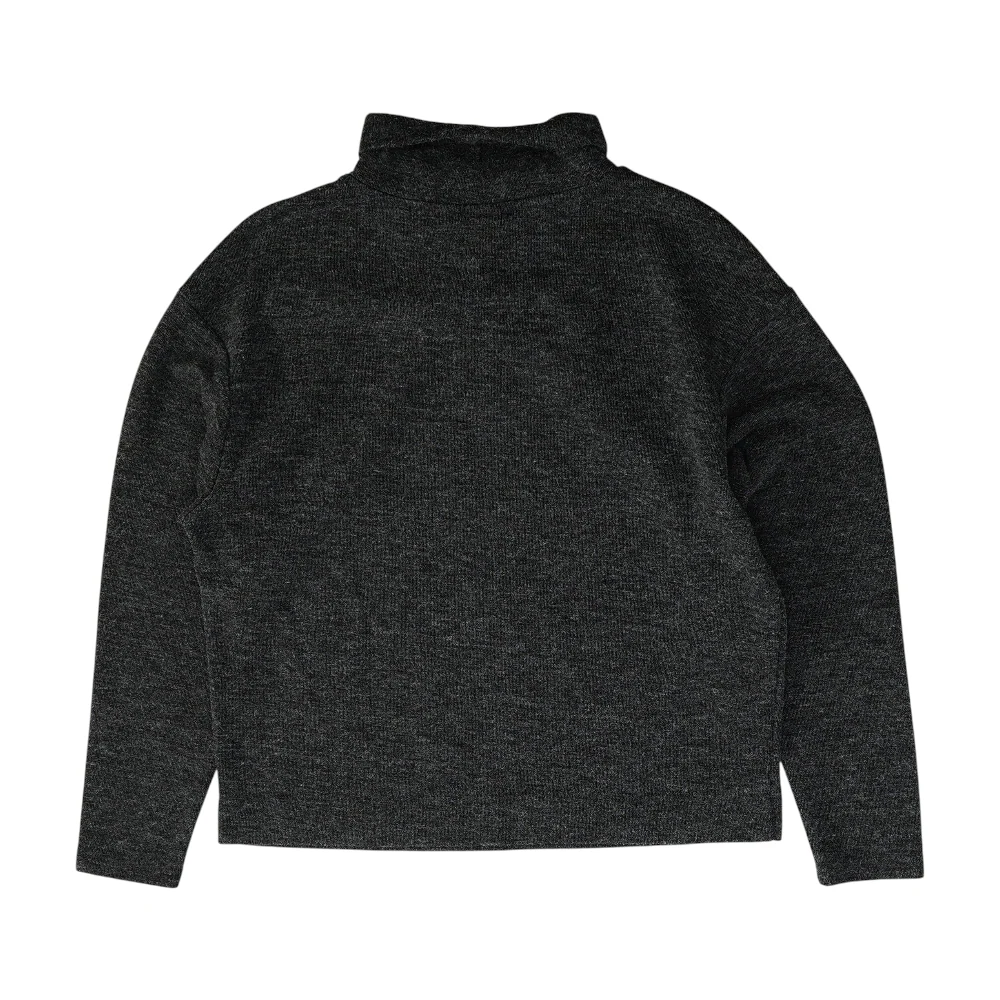 Gray Solid Sweatshirt Pullover - Image 2