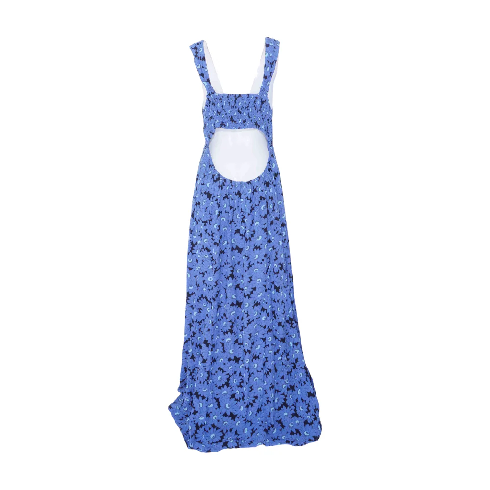 Blue Floral Maxi Dress - Image 2