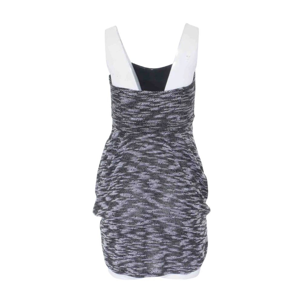 Black Abstract Mini Dress - Image 2