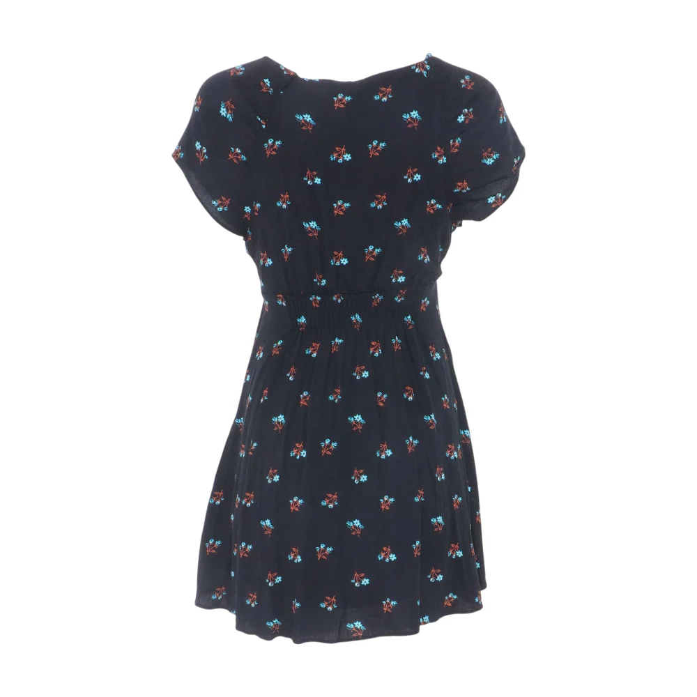 Black Floral Mini Dress - Image 2