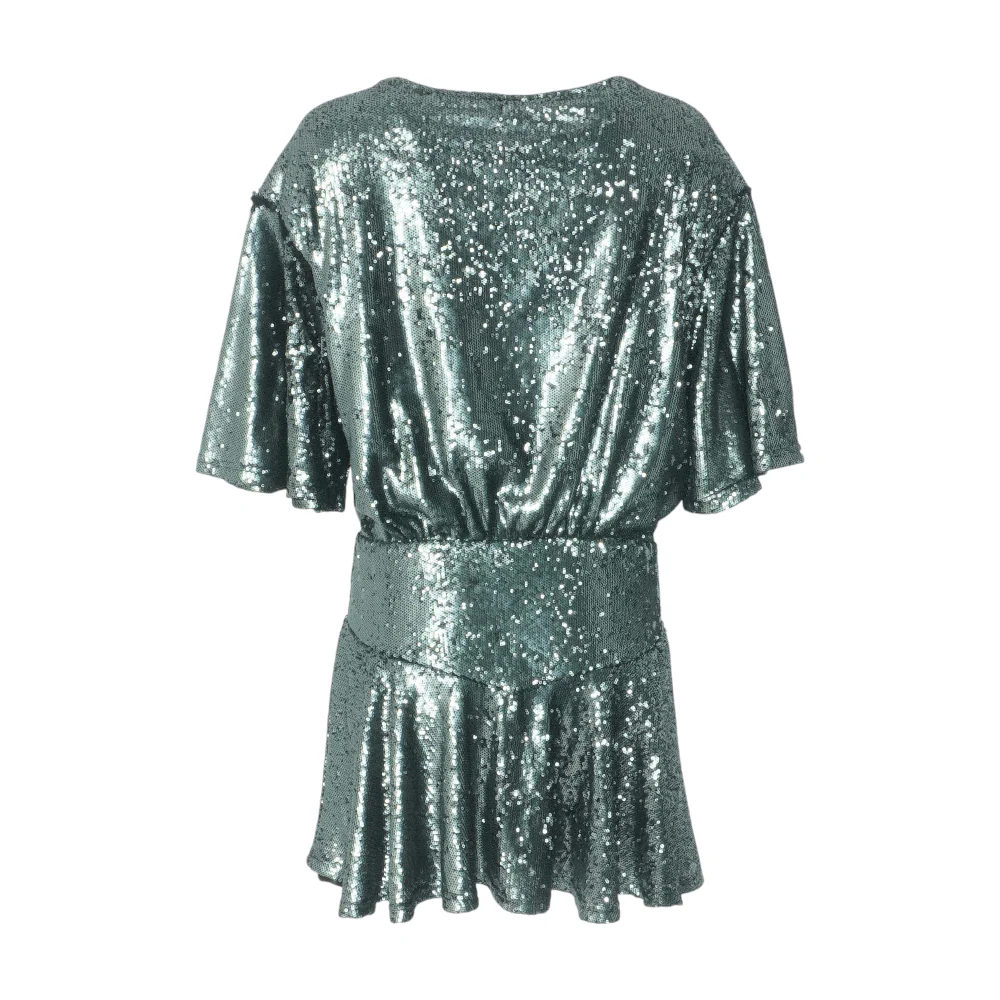 Black Abstract Mini Dress - Image 2