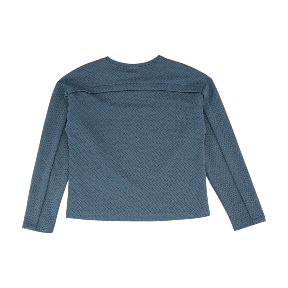 Blue Print Sweatshirt Pullover - Image 2