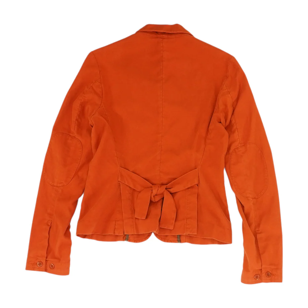 Orange Solid Blazer - Image 2