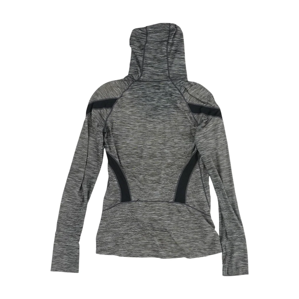 Gray Striped Hoodie Pullover - Image 2