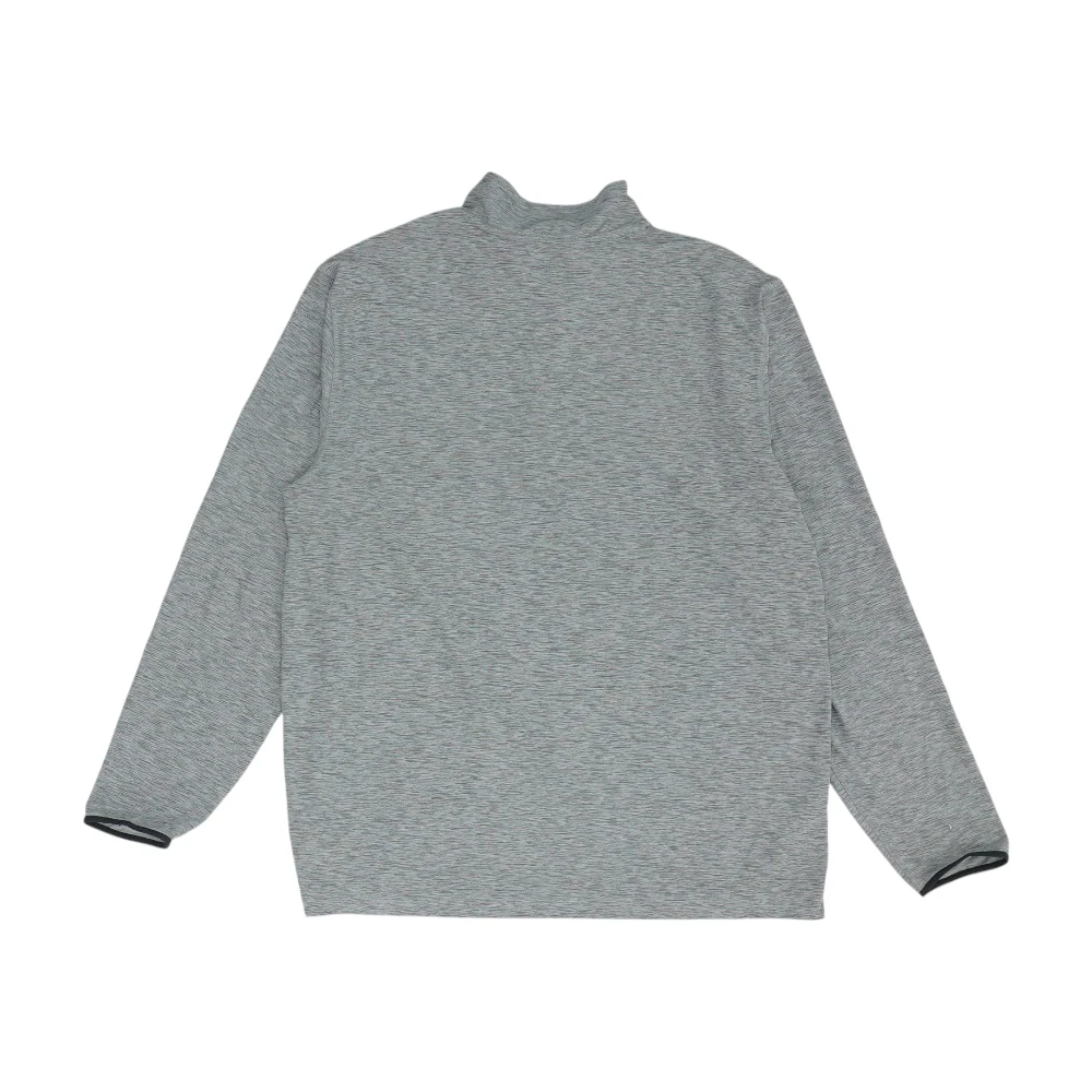 Gray Abstract 1/4 Zip Pullover - Image 2