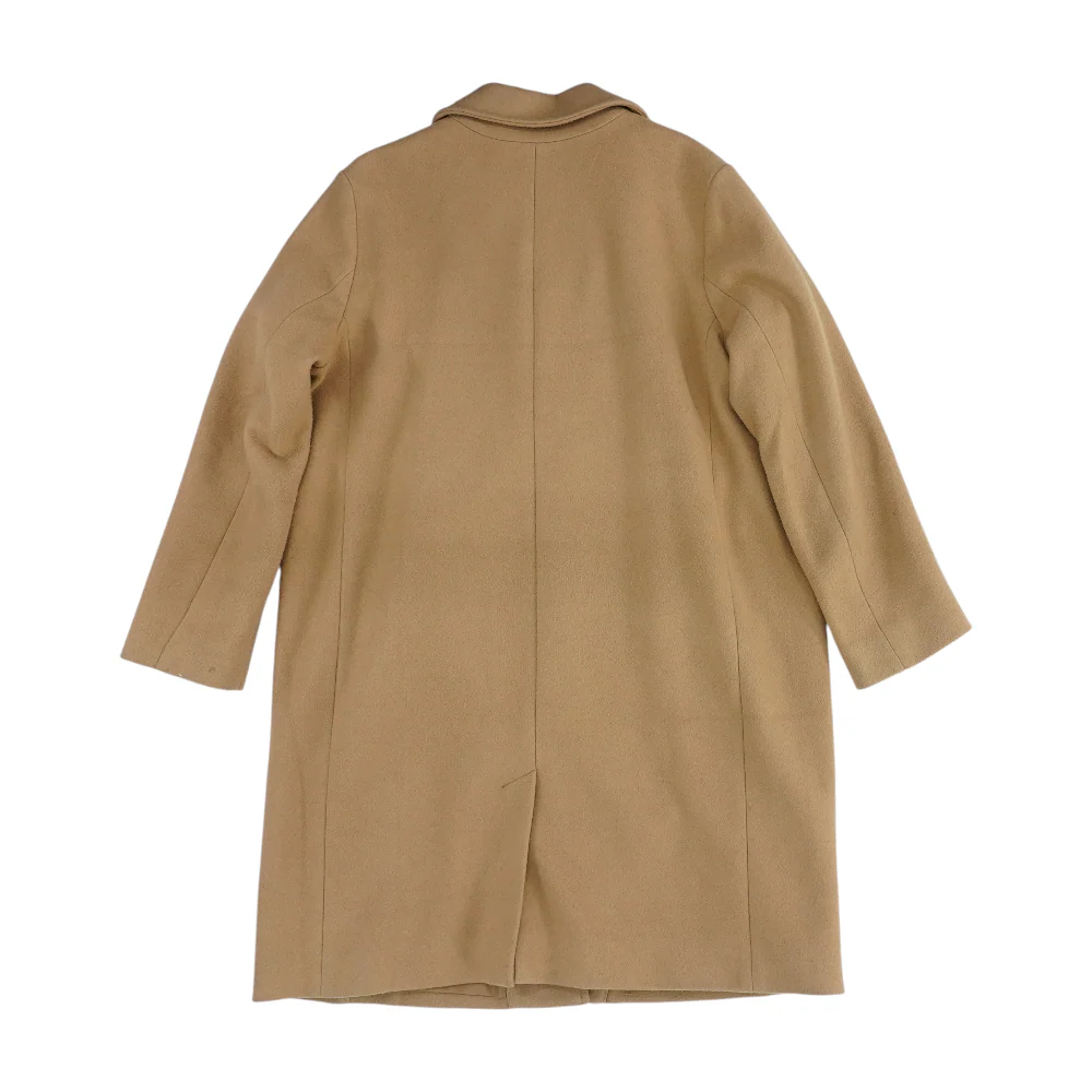 Beige Solid Coat - Image 2
